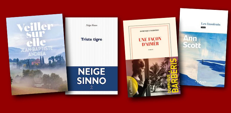 Les couvertures des quatre plus grands prix littéraires 2023'