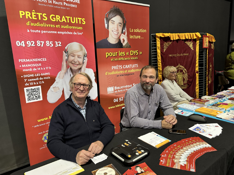 Sur le stand, Jacques THOMAS et Arnaud GOUMET